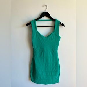 Turquoise Sexy Fitted Dress | Size M